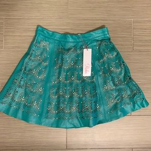 Parker Filomena leather skirt